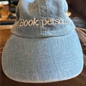 Blue Denim 'Book Person' Cap